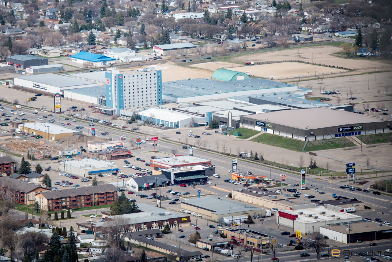 A Brandon aerial photo shoot. Part 2, Buildings of significance Buzz