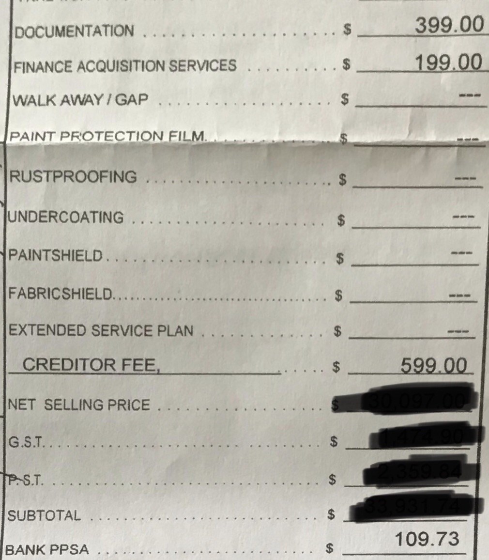 Dealership New/Used car ";finance"; ";paperwork"; ";document"; ";PPSA